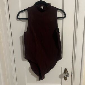 Fabletics brown Sleeveless Bodysuit